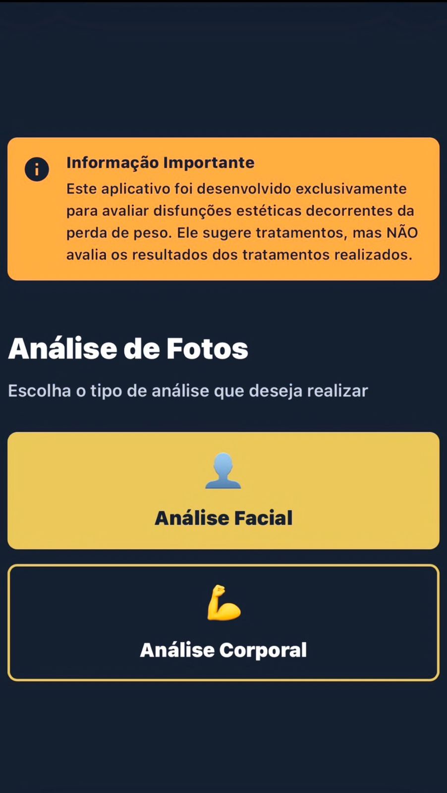Aplicativo - análise de fotos