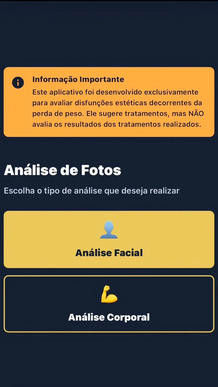 Aplicativo - análise de fotos