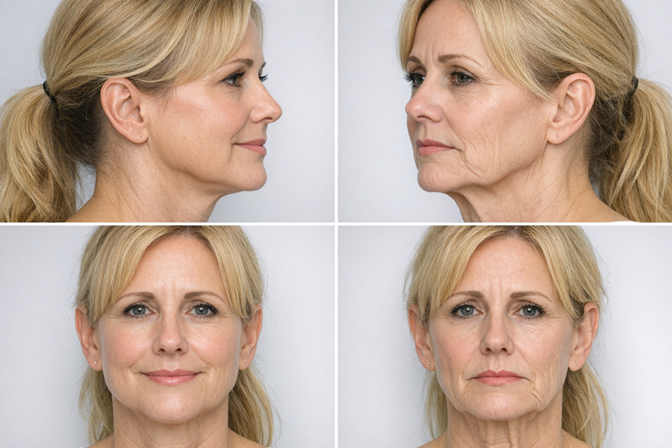 Envelhecimento facial pós-emagrecimento